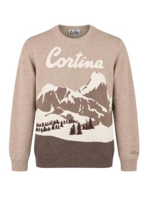 MC2 SAINT BARTH: crew necks - Multicolour Heron Graphic Jumper