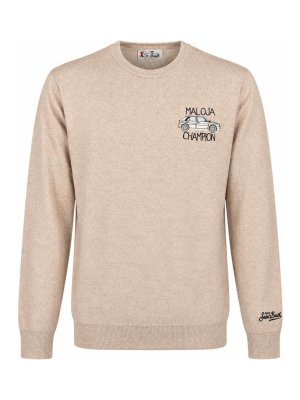 MC2 SAINT BARTH: crew necks - Multicolour Heron Embroidered Jumper