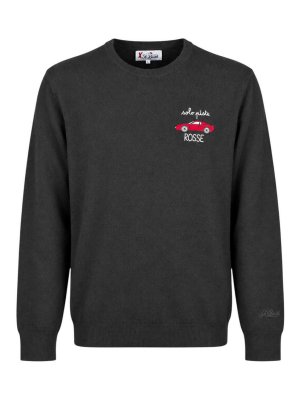 MC2 SAINT BARTH: crew necks - Black Heron Embroidered Jumper