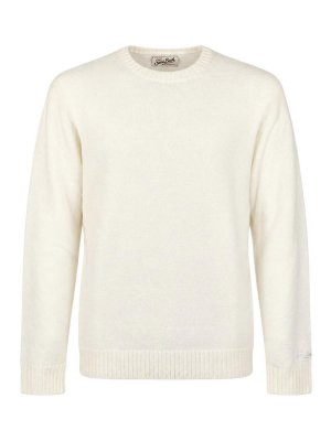 MC2 SAINT BARTH: Strickpullover mit Rundhalsausschnitt - Rundhalspullover - Weiß