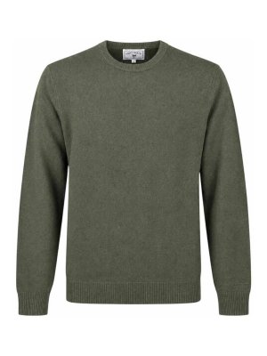 MC2 SAINT BARTH: crew necks - Green Regent Lambswool Jumper