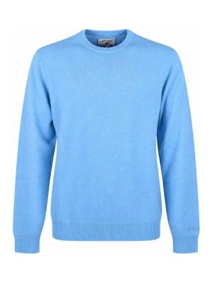 MC2 SAINT BARTH: crew necks - Light Blue Regent Lambswool Jumper