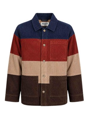 SEBAGO: shirts - Multicolour Dorr Corduroy Stripes Shirt
