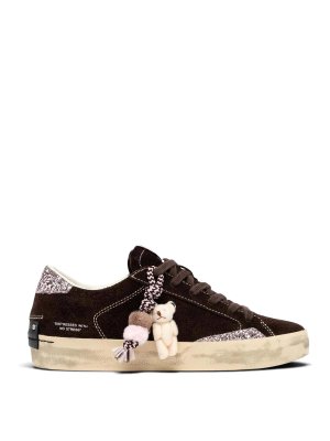 CRIME LONDON: trainers - Brown Distressed Teddy Brownie Sneakers