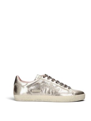 PREMIATA: Chaussures de sport - Baskets - Or