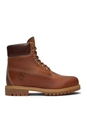 TIMBERLAND: stivali - Stivali marroni premium da 6 pollici