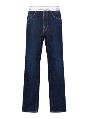 DSQUARED2: ストレートジーンズ - ストレートジーンズ - デニム