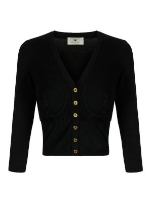 ELISABETTA FRANCHI: Cardigans - Cardigan - Schwarz