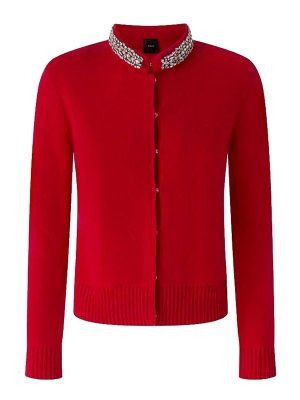 Pinko: Cardigans - Cardigan - Rouge