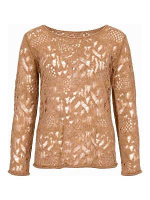 ALPHA STUDIO: Pull col rond - Pull Col Rond - Camel