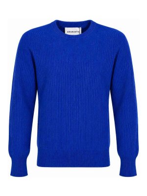 AMARANTO: crew necks - Ribbed Sweater