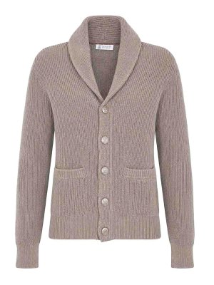BRUNELLO CUCINELLI: Cardigans - Cardigan - Taupe
