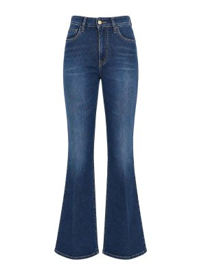 CYCLE JEANS: ベルボトムジーンズ - フレアジーンズ - ダークブルー