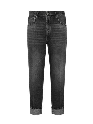 DONDUP: Jeans à jambe droite - Jean Droit - Noir