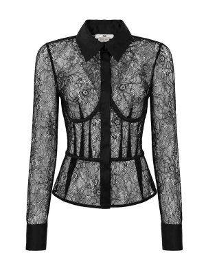 ELISABETTA FRANCHI: Chemises - Chemise - Noir