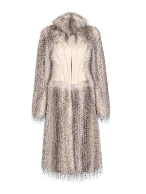 ELISABETTA FRANCHI: Manteaux au genou - Manteau Au Genou - Crème