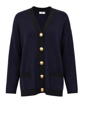 ELISABETTA FRANCHI: カーディガン - カーディガン - ブルー