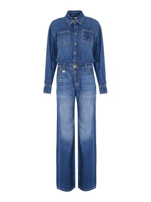 ELISABETTA FRANCHI: Jumpsuits - Jumpsuit - Blau