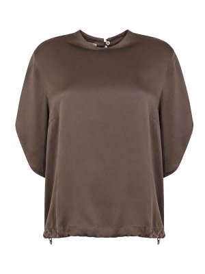 HERNO: Blouses - Blouse - Marron Foncé