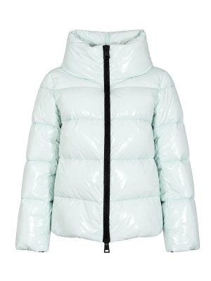 HERNO: giacche imbottite - Piumino Glossy Trapuntato Azzurro