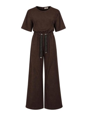 HERNO: Chándales - Mono - Marrón Oscuro