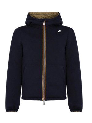 K-WAY: Felpe e maglie - Felpa Jack Spacer Nylon Double Blue Depht