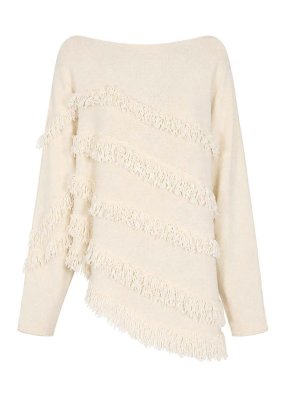 LIVIANA CONTI: Strickpullover mit Rundhalsausschnitt - Rundhalspullover - Bunt