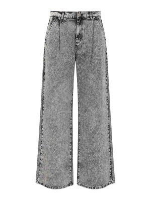 PATRIZIA PEPE: straight leg jeans - Wide Leg Jeans
