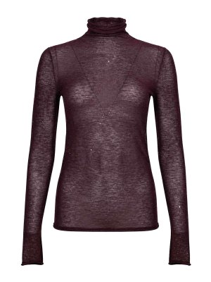 Pinko: Rollkragenpullover  und Polo-Ausschnitt - Rollkragenpullover - Lila