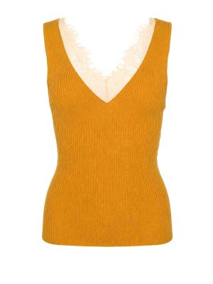 Pinko: Tops & Débardeurs - Top - Jaune