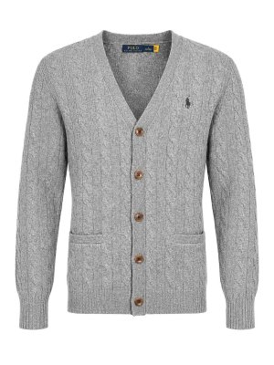 POLO RALPH LAUREN: カーディガン - カーディガン - グレー