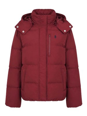 POLO RALPH LAUREN: ダウン・ハイテクジャケット - ダウンジャケット - 赤