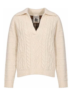 Semicouture: Poloshirts - Poloshirt - Creme