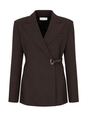 SPORTMAX: Blazer - Blazer - Marrón Oscuro