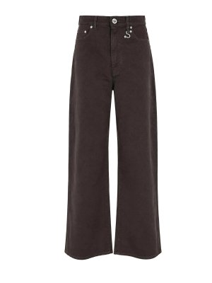 SPORTMAX: Jeans Rectos - Vaqueros Rectos - Marrón Oscuro
