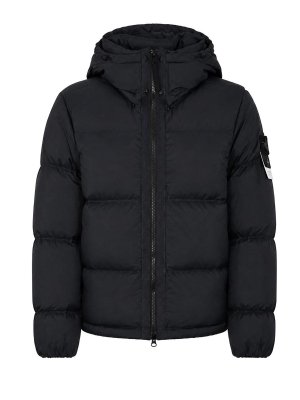 STONE ISLAND: ダウン・ハイテクジャケット - ダウンジャケット - ダークブルー