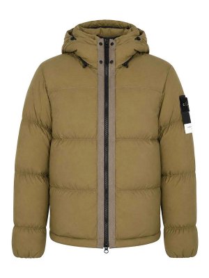 STONE ISLAND: ダウン・ハイテクジャケット - ダウンジャケット - 緑