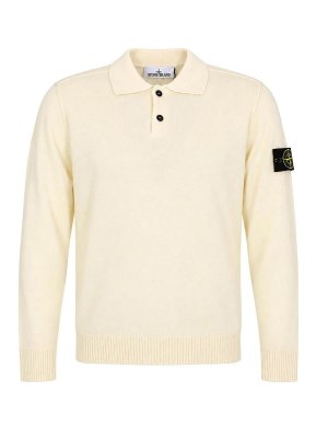 STONE ISLAND: ポロシャツ - ポロシャツ - 白