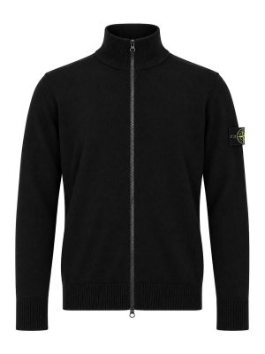 STONE ISLAND: カーディガン - カーディガン - 黒