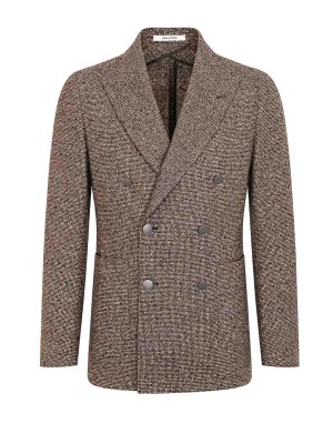 TAGLIATORE: Blazer - Blazer - Marrón Oscuro