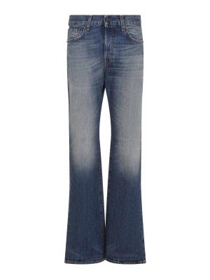 Acne Studios: flared jeans - 2009F Mid Blue Bingo Jeans