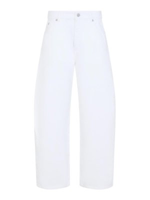 Alaïa: Jeans Rectos - Vaqueros Rectos - Blanco