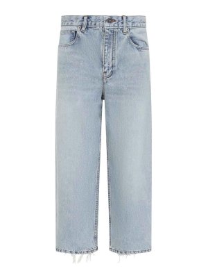 BALENCIAGA: Jeans Rectos - Vaqueros Rectos - Gris Claro