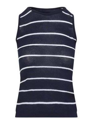 BALENCIAGA: Tops y camisetas sin mangas - Top - Blanco