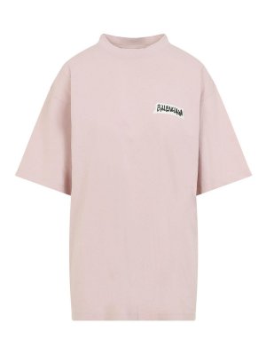 BALENCIAGA: Camisetas - Camiseta - Rosado