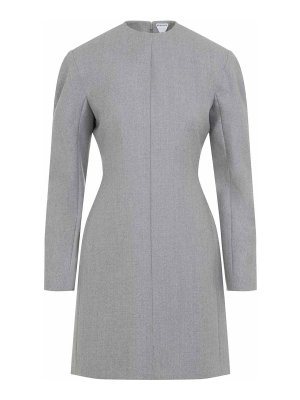BOTTEGA VENETA: flared jeans - Compact Wool Mini Dress