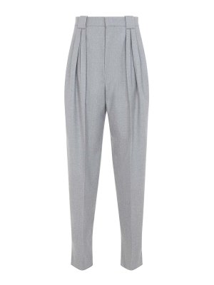 BOTTEGA VENETA: casual trousers - Compact Wool Tapered Pants