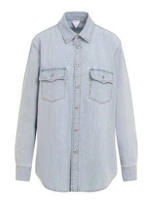 BOTTEGA VENETA: Camisas - Camisa - Azul Claro