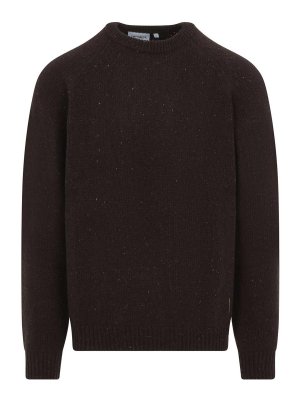 CARHARTT: Strickpullover mit Rundhalsausschnitt - Rundhalspullover - Braun