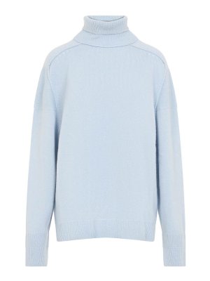 CARVEN: Strickpullover mit Rundhalsausschnitt - Rundhalspullover - Blau